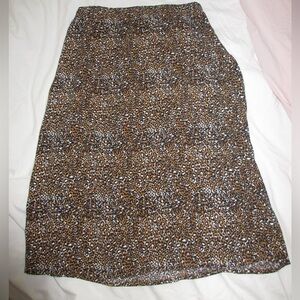 Treasure and bond cheetah print skirt